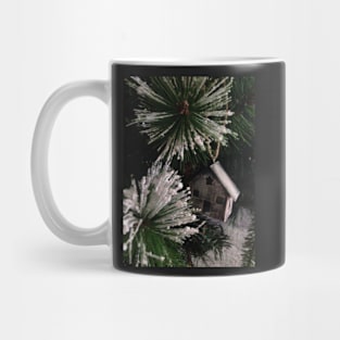 Cabin in Snowy Forest Mug